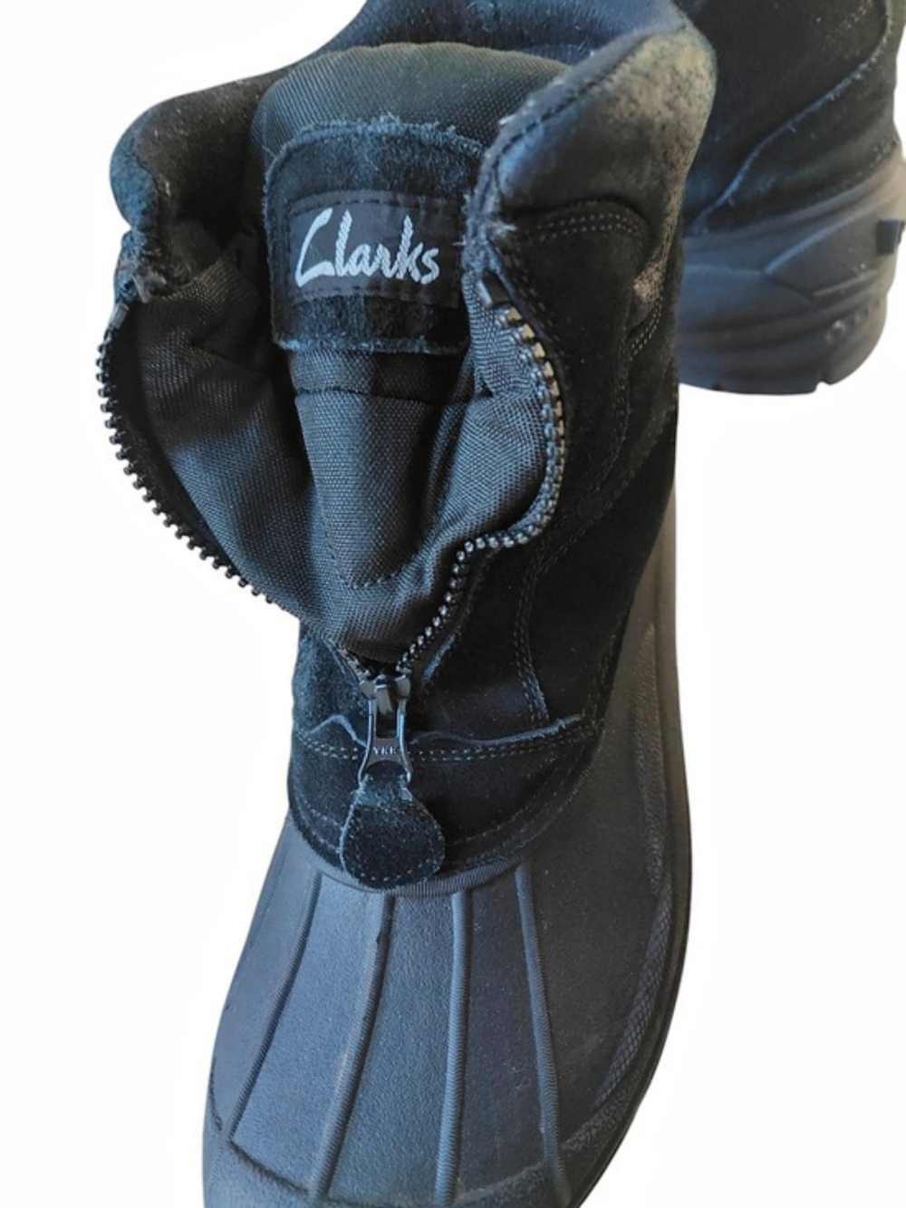 Clarks Muckers Waterproof Front-Zip Duck Boot Black